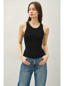  Basic Round Neck Tank - Black