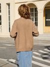 Ribbed Knit Button Cardigan