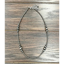  Handmade 22" Clustered Navajo Bead Necklace