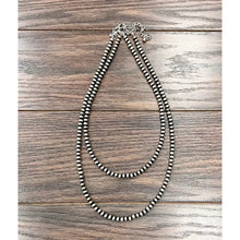  Handmade 24" 2-strand Navajo Bead Necklace