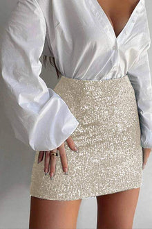  Ladies Short Mini Sequin Skirt