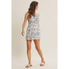 BREATHABLE FOR WARM DAYS PALM LEAF SMOCKED ROMPER