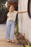 SUN-SOAKED DAYS OPEN-KNIT FISHNET SWEATER TOP