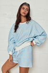 Gingham Lounge Set