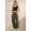 Printed Barrel Jeans with Belt Detail