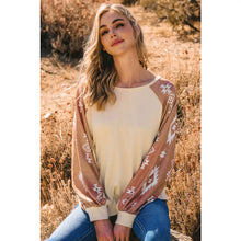  Western Patch Long Sleeve Top
