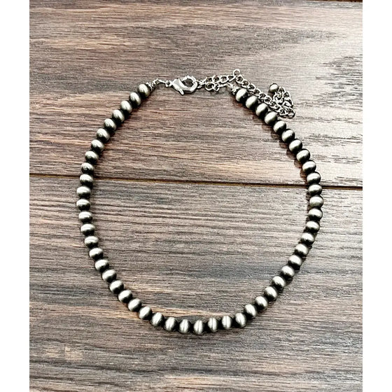 16" 8mm Navajo Necklace