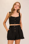 Set-Airflow Breezy Square Neck Top