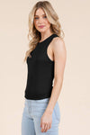CREW NECK BASIC DOUBLE LAYERS TANK TOP