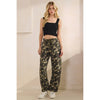 Printed Barrel Jeans with Belt Detail