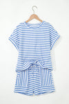 Stripe Top and Shorts Set