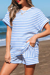 Stripe Top and Shorts Set