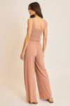 CRINKLE KNIT TOP AND PANTS SET