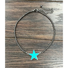  15" Navajo Star Turquoise Necklace