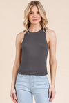 CREW NECK BASIC DOUBLE LAYERS TANK TOP