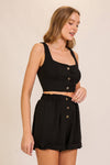 Set-Airflow Breezy Square Neck Top