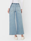 SUPER HIGH RISE ELASTIC WAISTBAND CROP WIDE LEG