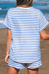 Stripe Top and Shorts Set