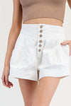Pinched Button Down Short