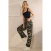 Printed Barrel Jeans with Belt Detail