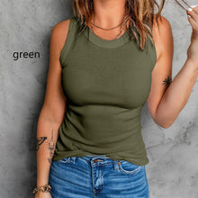  Sleeveless Basic Cami Tank Tops - Olive Green