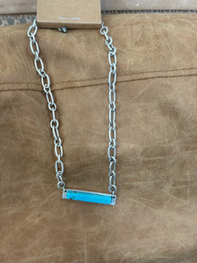  Bar Turquoise Necklace