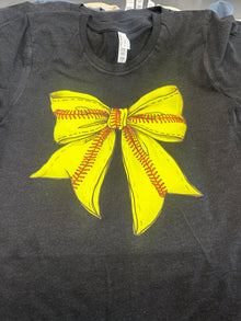 Softball Bow T-Shirt