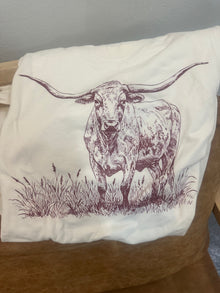  Maroon Longhorn Tee