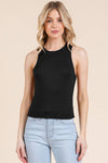 CREW NECK BASIC DOUBLE LAYERS TANK TOP