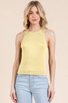 CREW NECK BASIC DOUBLE LAYERS TANK TOP