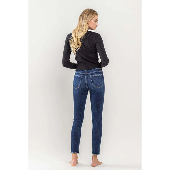 Tummy Control High Rise Crop Skinny Jeans - Lovervet