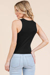 CREW NECK BASIC DOUBLE LAYERS TANK TOP