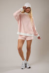 MID RISE STRIPE SHORTS