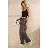 Printed Barrel Jeans with Belt Detail