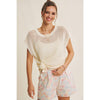SUN-SOAKED DAYS OPEN-KNIT FISHNET SWEATER TOP