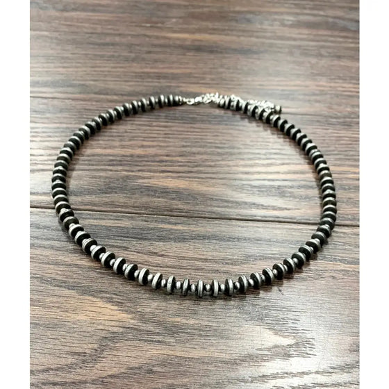 Handmade 20" Rondelle Navajo Bead Necklace