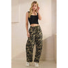 Printed Barrel Jeans with Belt Detail