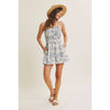 BREATHABLE FOR WARM DAYS PALM LEAF SMOCKED ROMPER