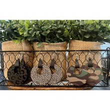  Small Leopard Wood/Acrylic Mods Earrings