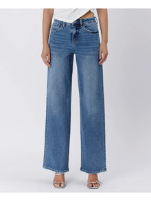  Tummy Control Super High Rise Baggy Wide Jeans - Lovervet
